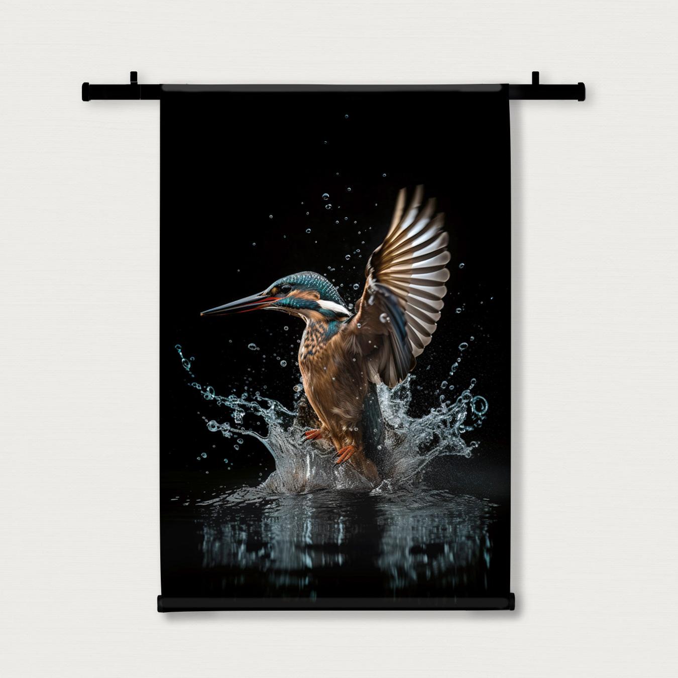 Ijsvogel 4 · Wandkleed-Wandkleed-House of Posters-House of Posters