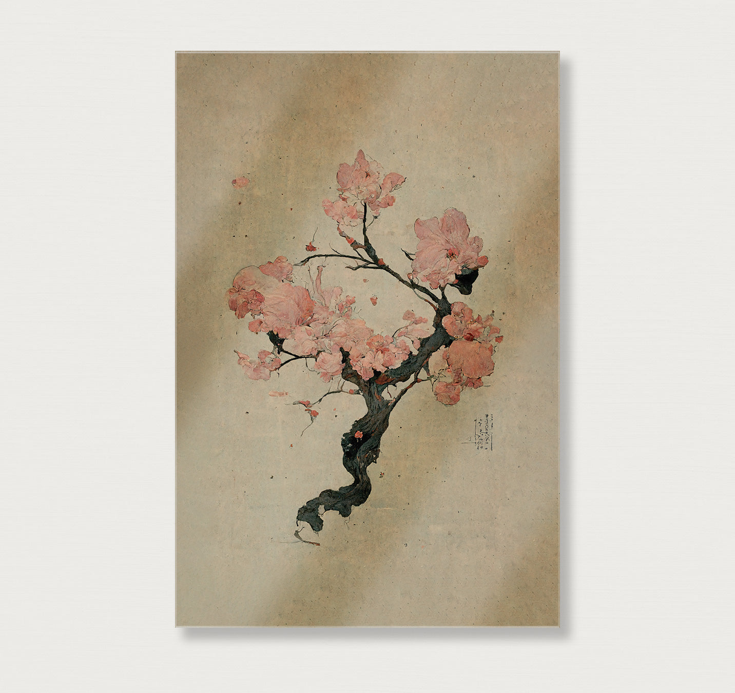 Japanse kersenbloesem · Plexiglas-Poster staand-House of Posters-House of Posters