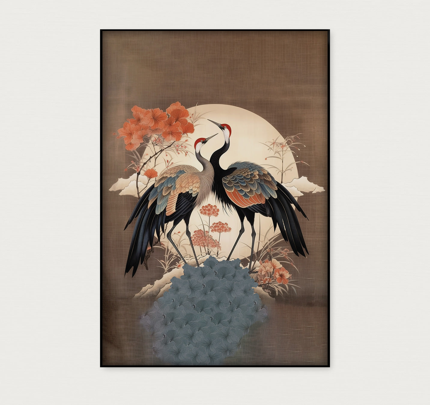 Japanse kraanvogels 2 · Artframe-Poster staand-House of Posters-House of Posters