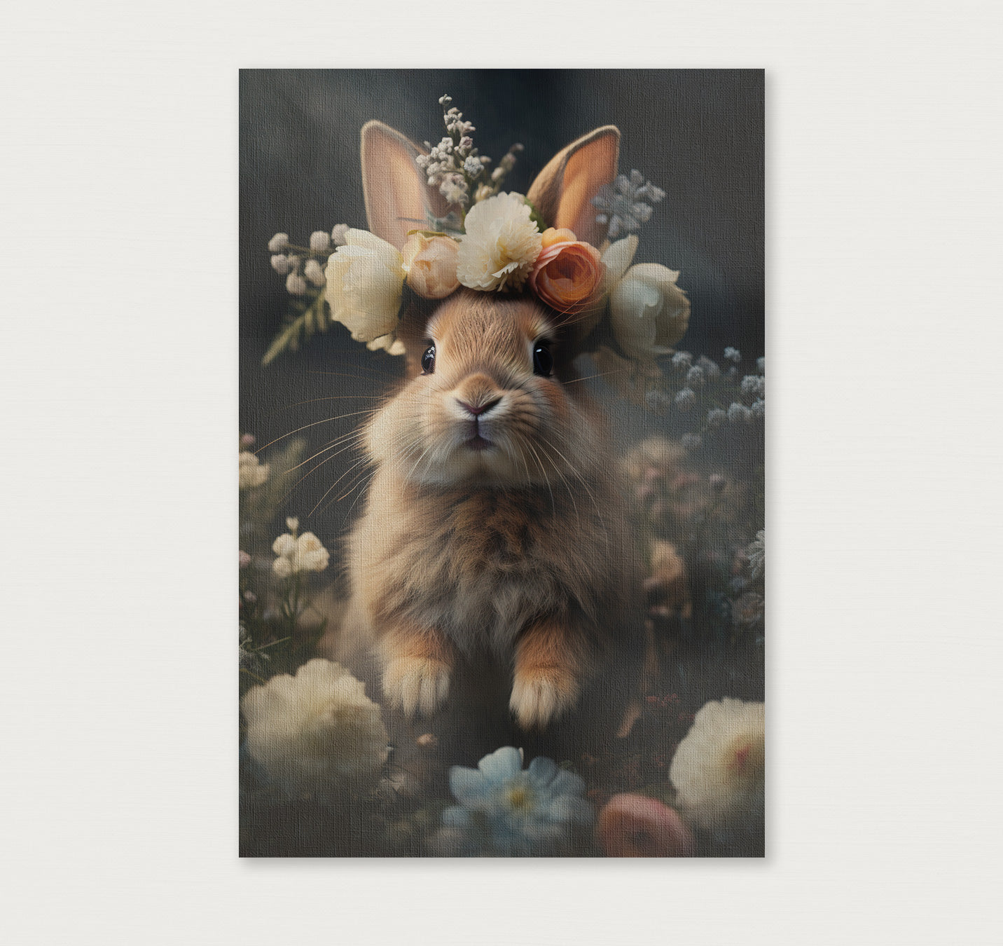 Klein Konijn · Canvas-Poster staand-House of Posters-House of Posters