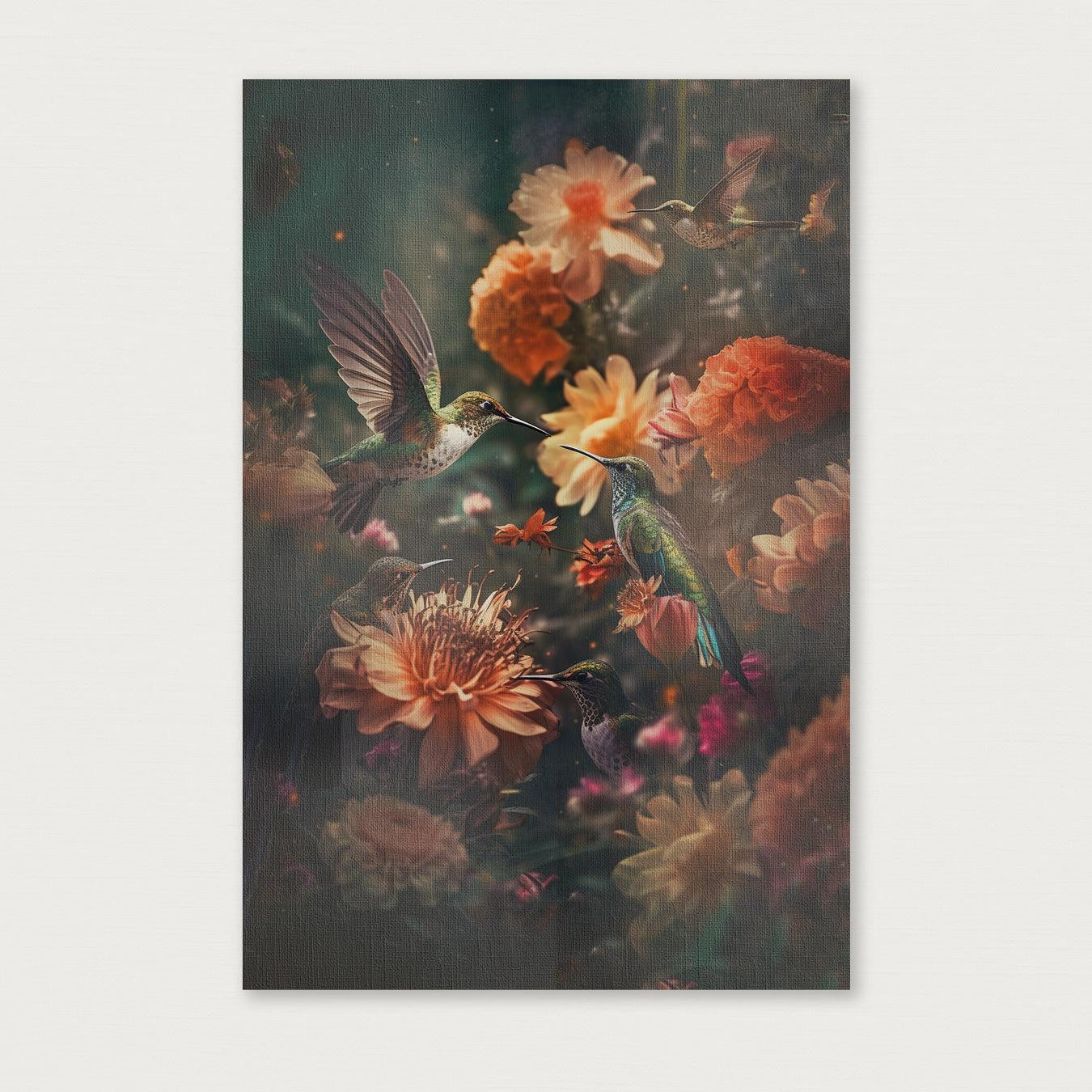 Kolibries 2 · Canvas-Poster staand-House of Posters-House of Posters