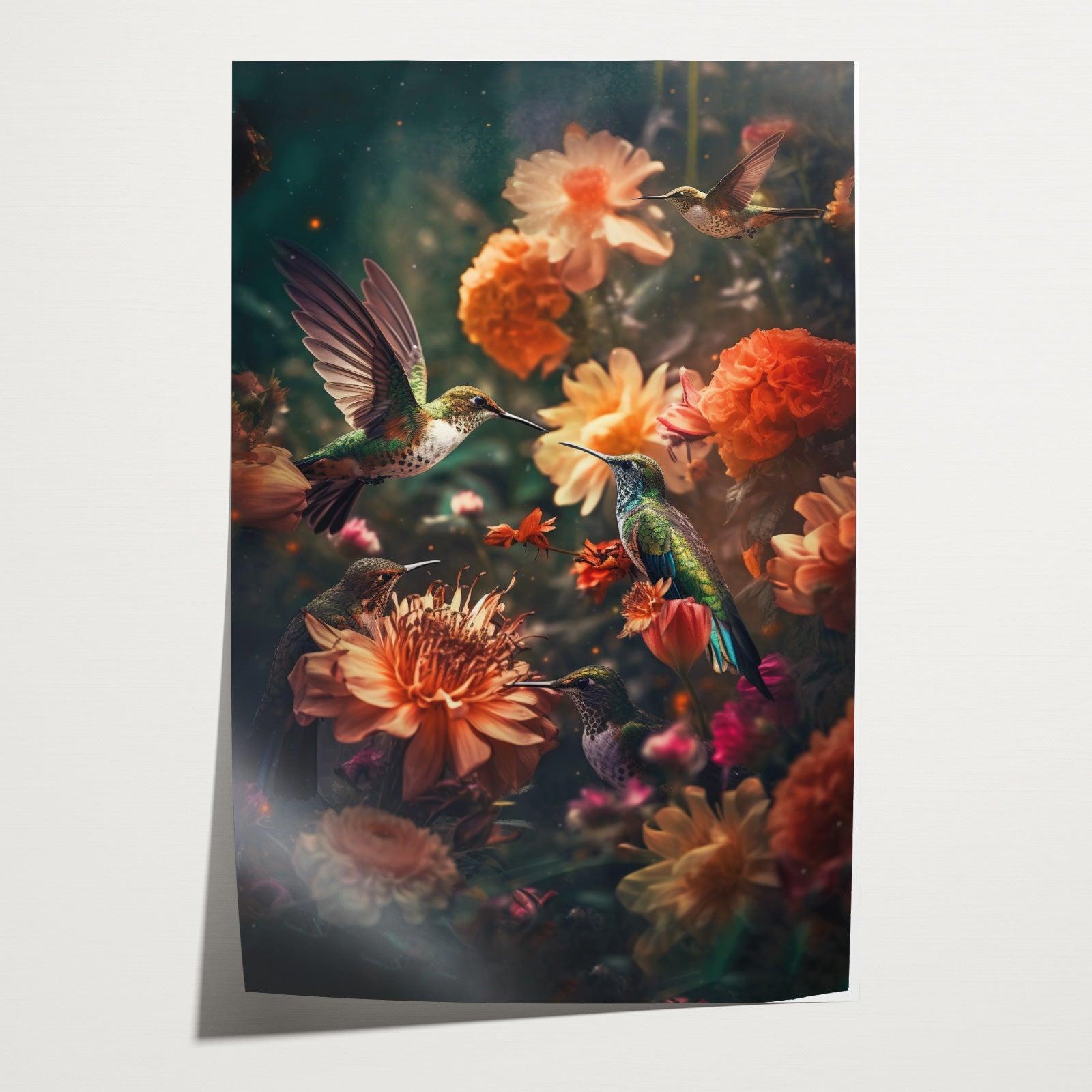 Kolibries 2 · Papier-Poster staand-House of Posters-House of Posters