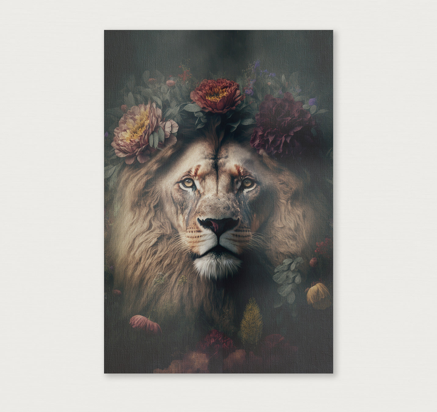 Leeuw 2 · Canvas-Poster staand-House of Posters-House of Posters