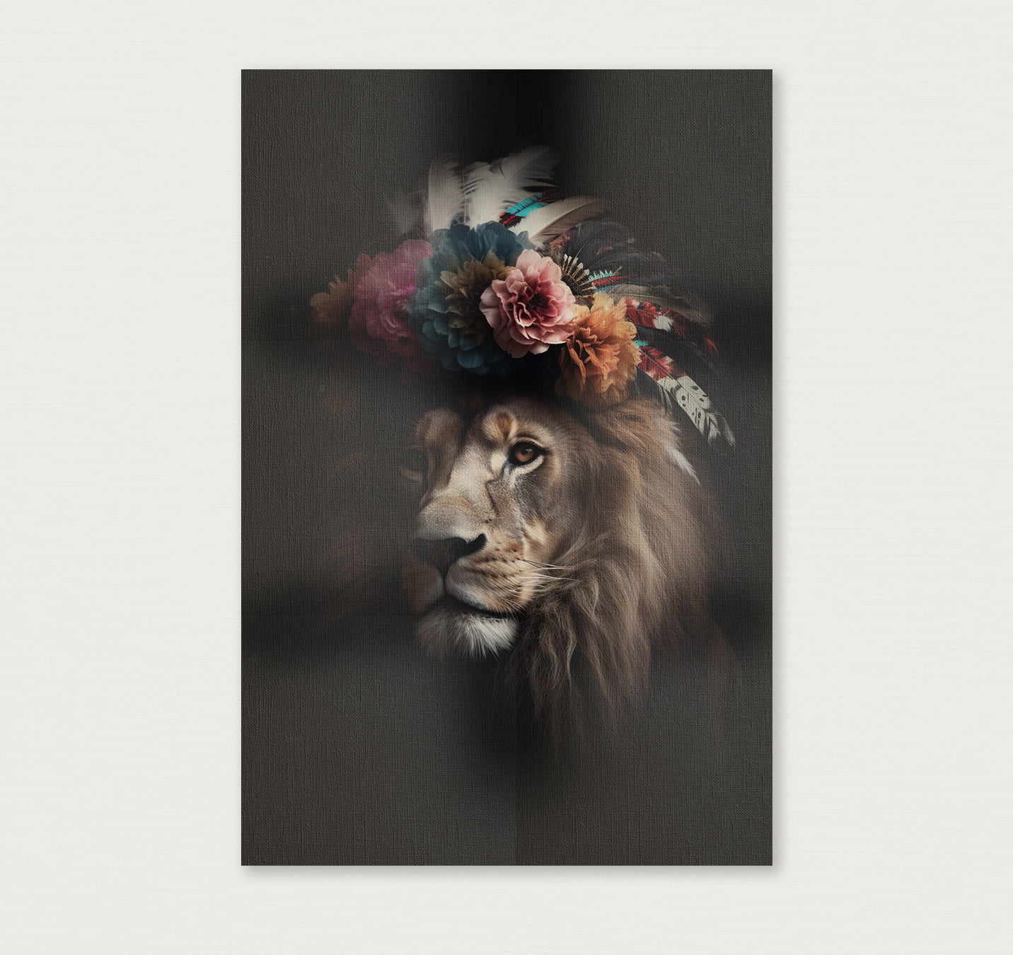Leeuw 5 · Canvas-Poster staand-House of Posters-House of Posters