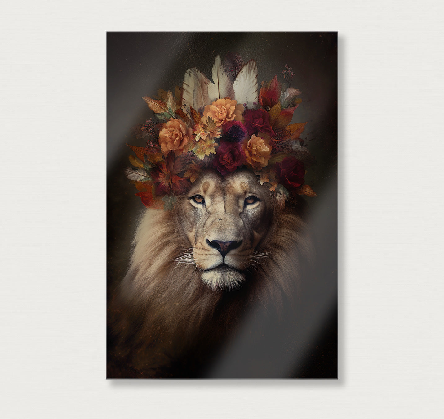 Leeuw 6 · Plexiglas-Poster staand-House of Posters-House of Posters