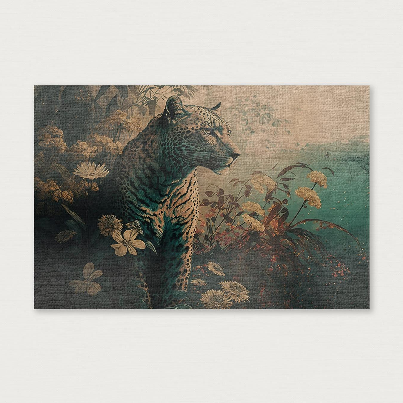 Luipaard 2 · Canvas-Poster liggend-House of Posters-House of Posters