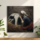 vierkant schilderij landelijk house of posters