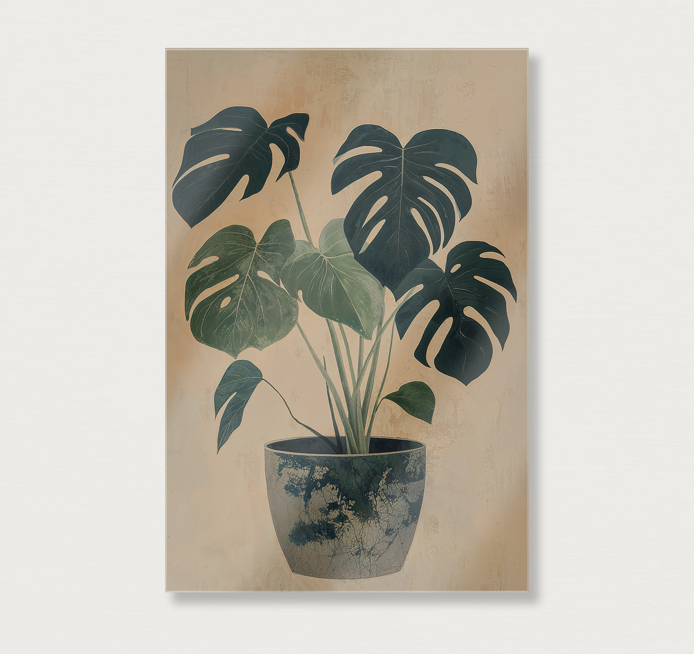 Monstera · Plexiglas-Poster staand-House of Posters-House of Posters