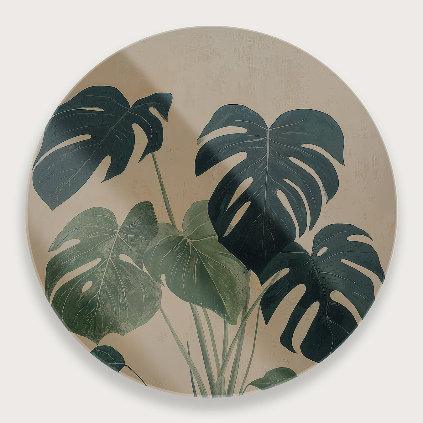 Monstera · Plexiglas-Muurcirkel-House of Posters-House of Posters