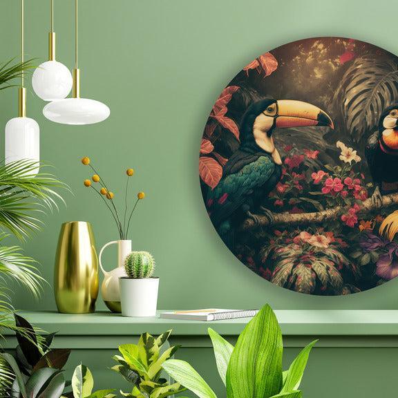 Schilderij op dibond - moderne wanddecoratie van metaal met matte finish