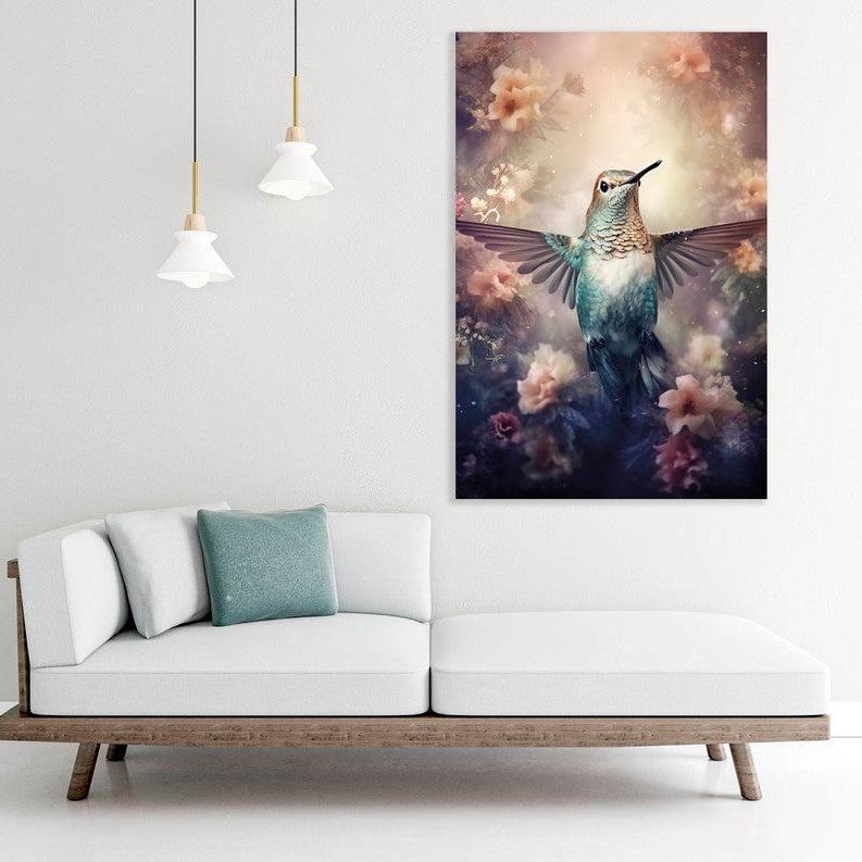 poster vogel woonkamer