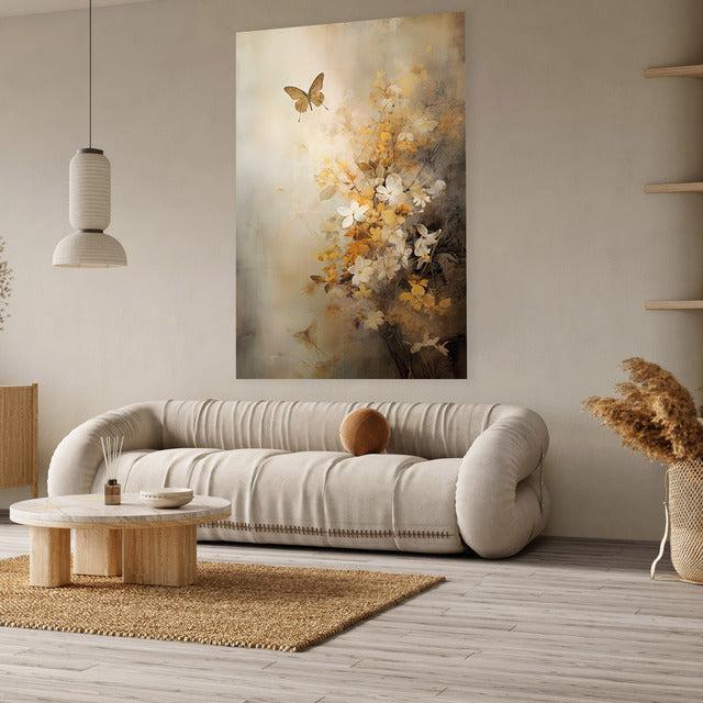Schilderij op dibond - moderne wanddecoratie van metaal met matte finish