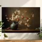 schilderij landelijk roodborstjes