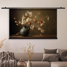 wandkleed landelijk roodborstjes