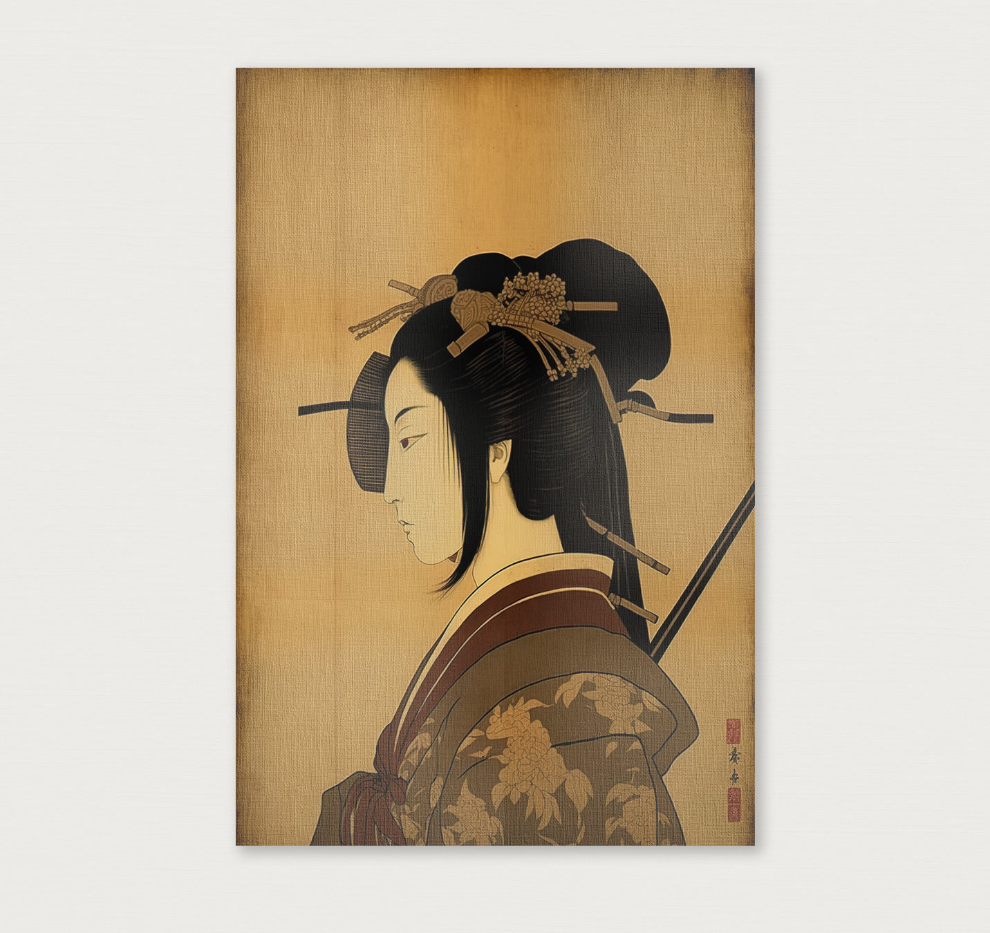 Samurai · Canvas-Poster staand-House of Posters-House of Posters
