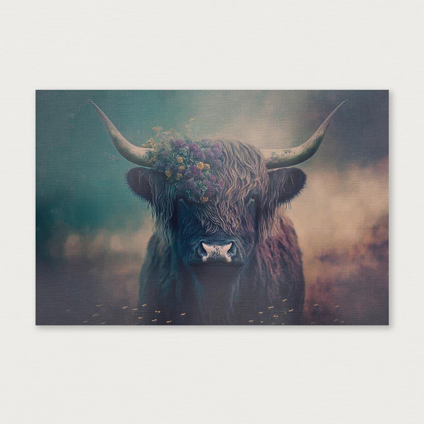 Schotse hooglander 4 · Canvas-Poster liggend-House of Posters-House of Posters