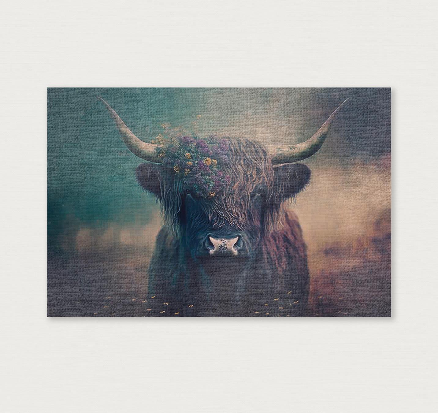 Schotse hooglander 4 · Canvas-Poster liggend-House of Posters-House of Posters
