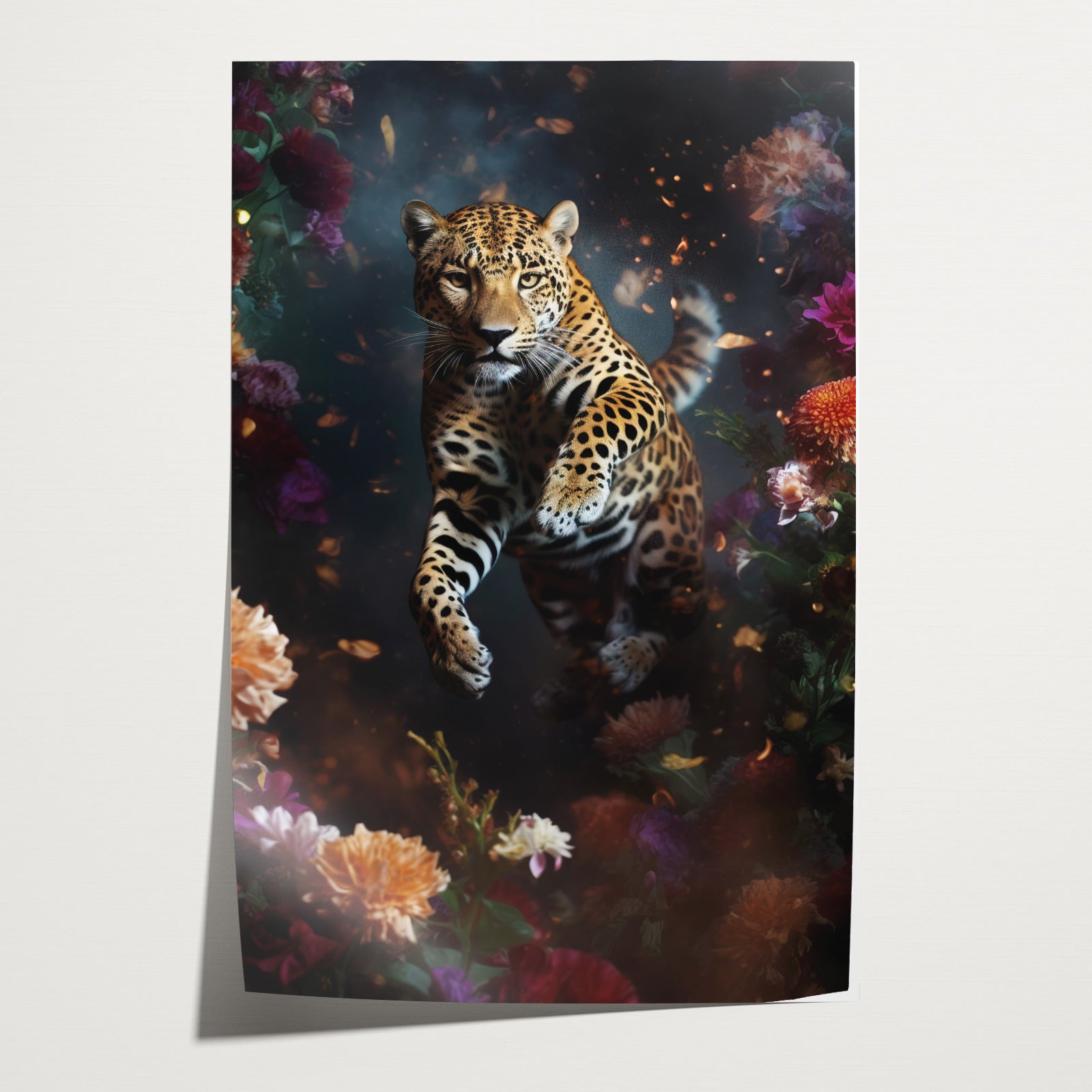 Springend Luipaard 2 · Papier-Poster staand-House of Posters-House of Posters