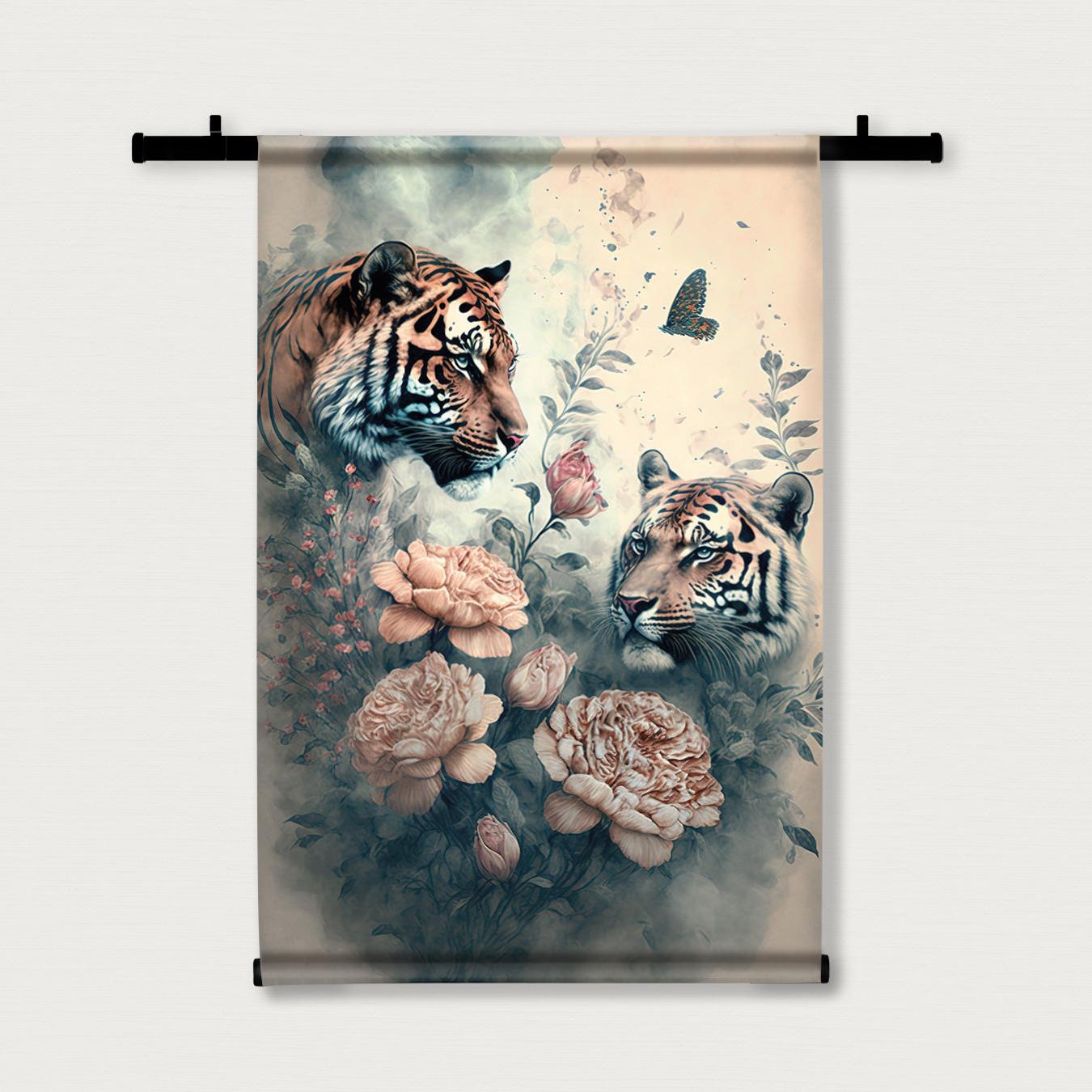 Tijgers · Wandkleed-Wandkleed-House of Posters-House of Posters