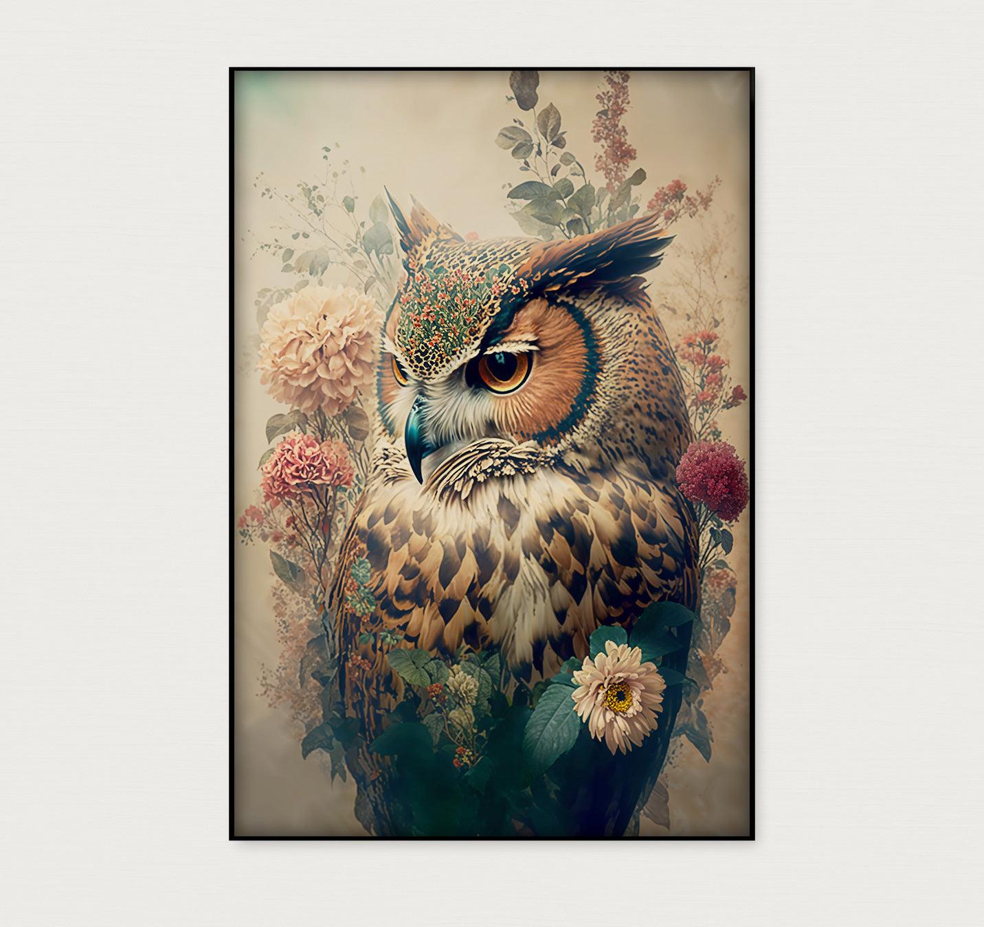 Uil 2 · Artframe-Poster staand-House of Posters-House of Posters