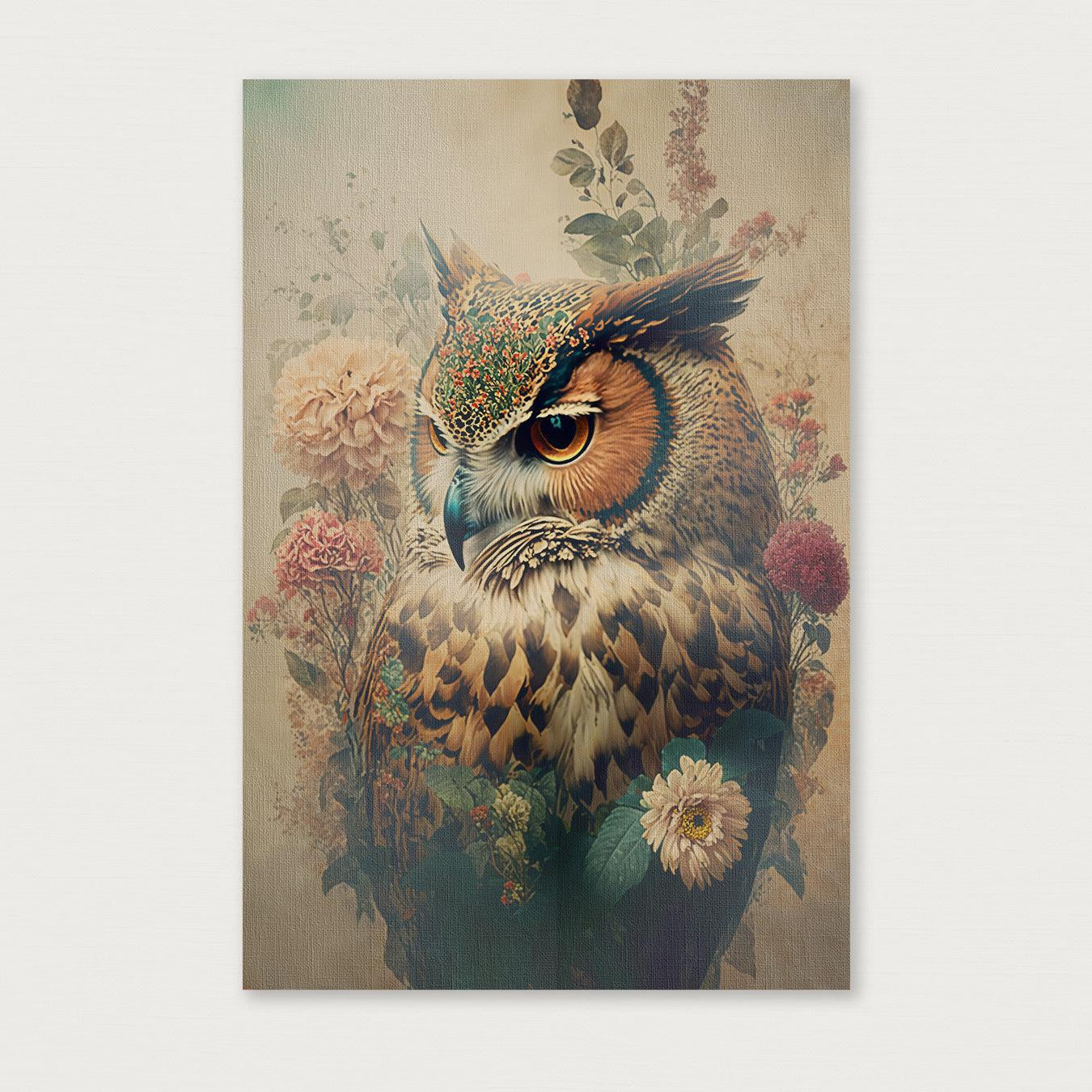 Uil 2 · Canvas-Poster staand-House of Posters-House of Posters