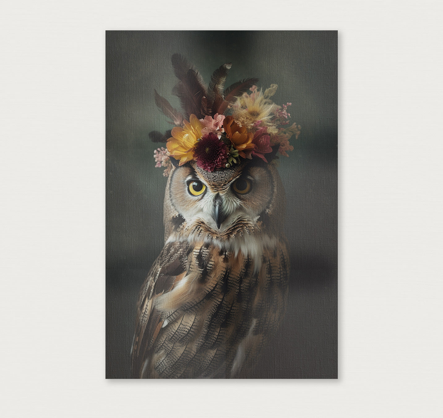 Uil 7 · Canvas-Poster staand-House of Posters-House of Posters