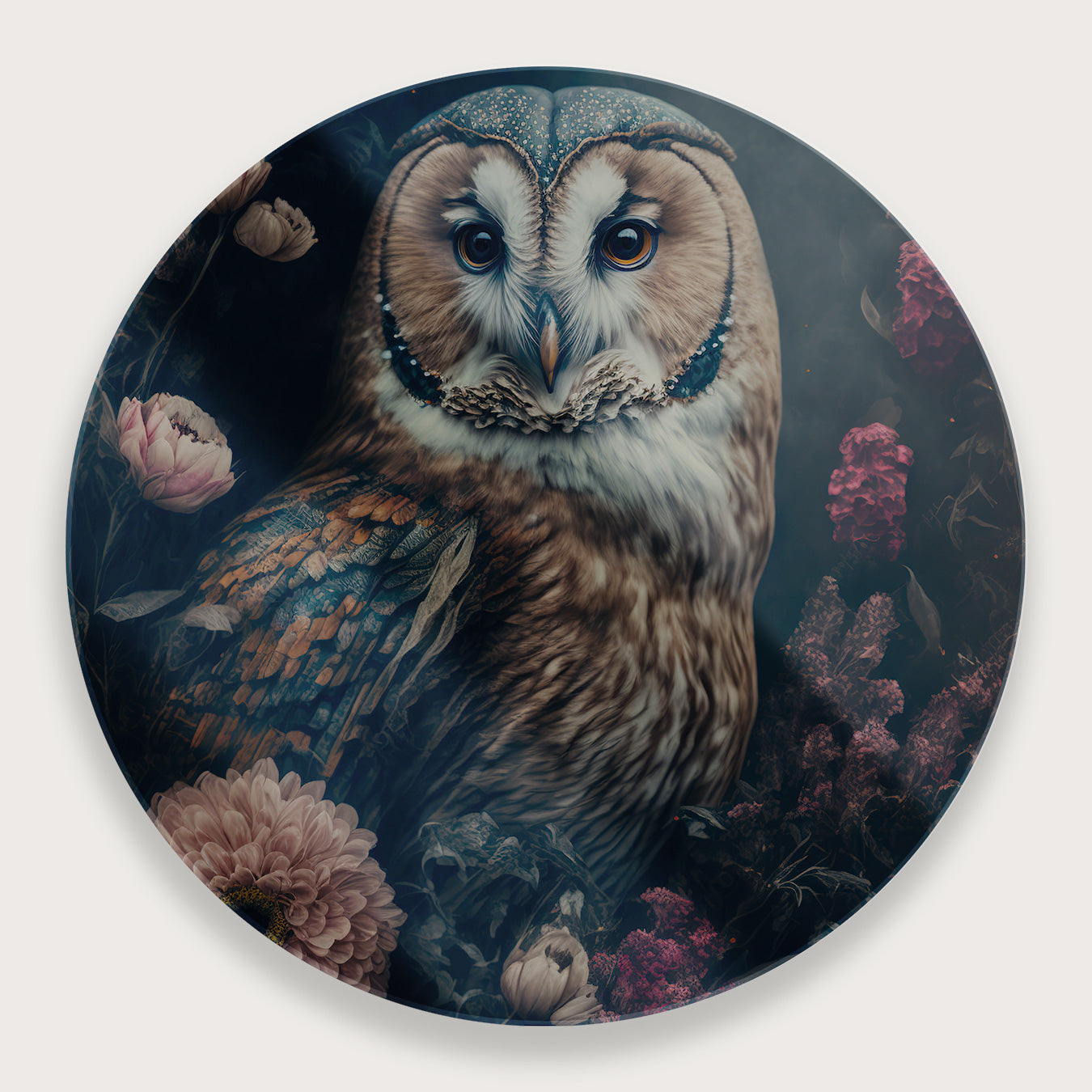 Uil · Plexiglas-Muurcirkel-House of Posters-House of Posters