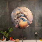 klantfoto muurcirkel ijsvogel