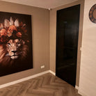 klantfoto schilderij leeuw