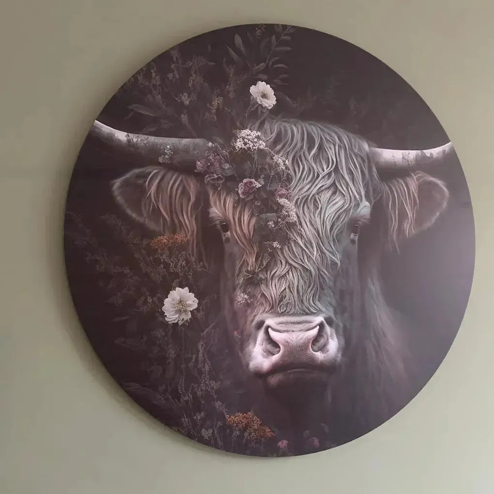 klantfoto muurcirkel hooglander