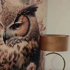 klantfoto wandkleed met uil