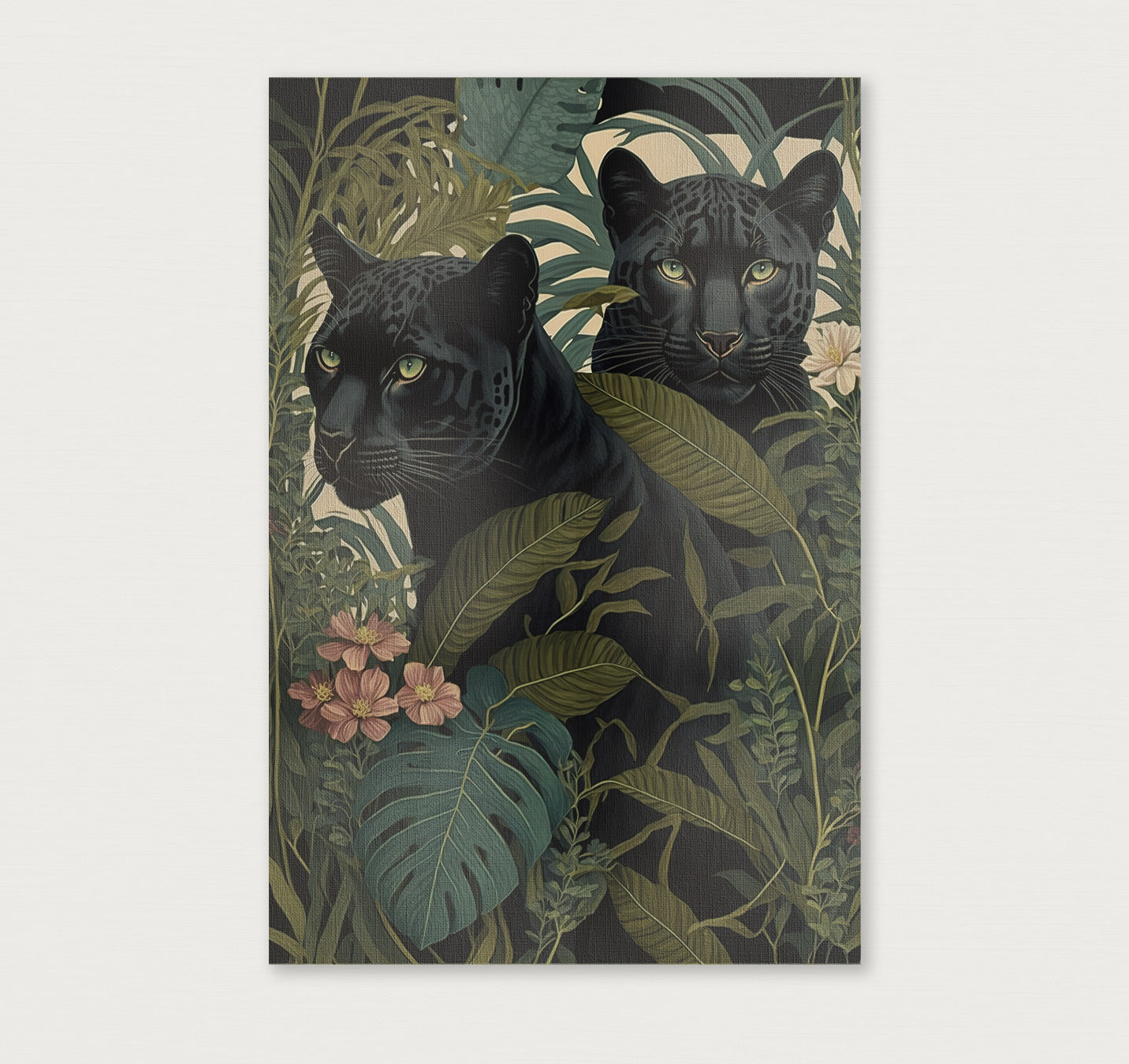 Zwarte panters · Canvas-Poster staand-House of Posters-House of Posters