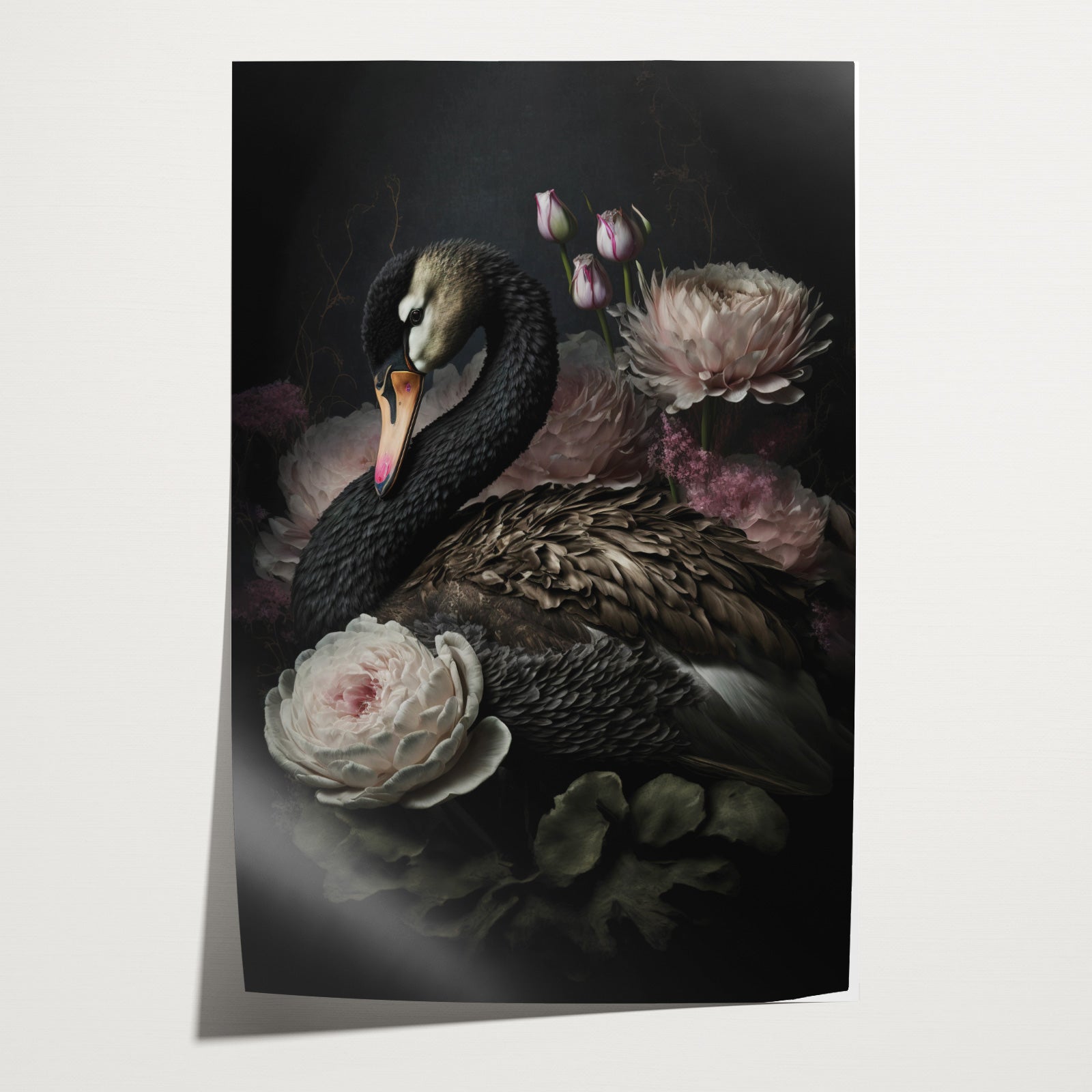 Zwarte zwaan · Papier-Poster staand-House of Posters-House of Posters