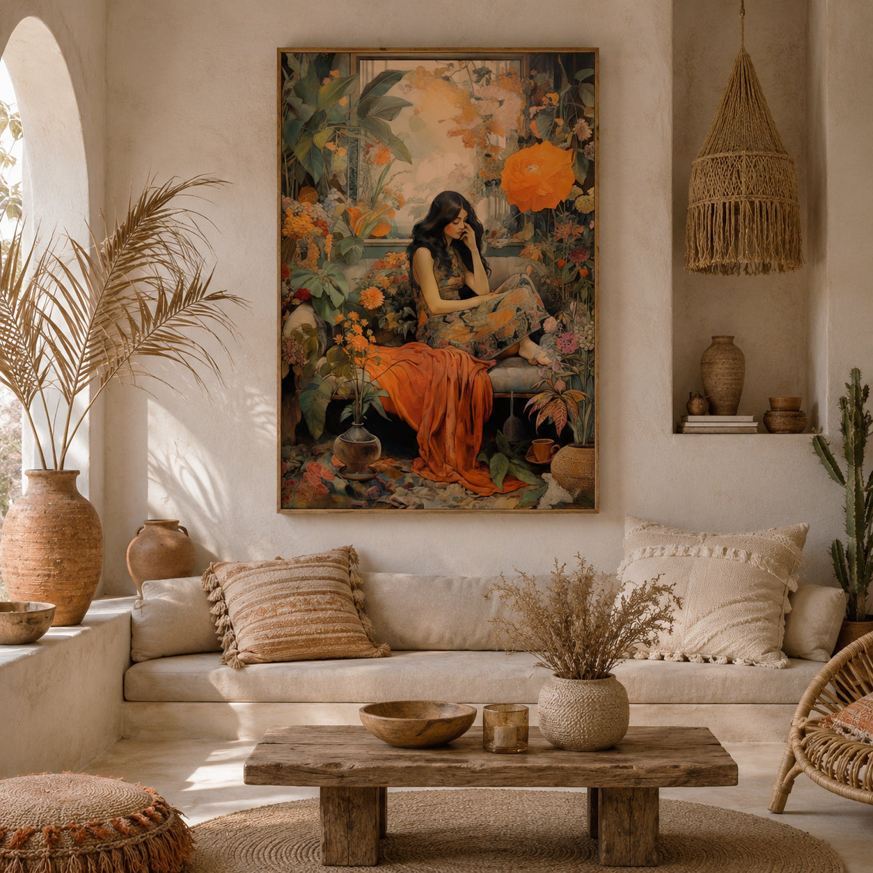 boho ibiza interieur schilderij