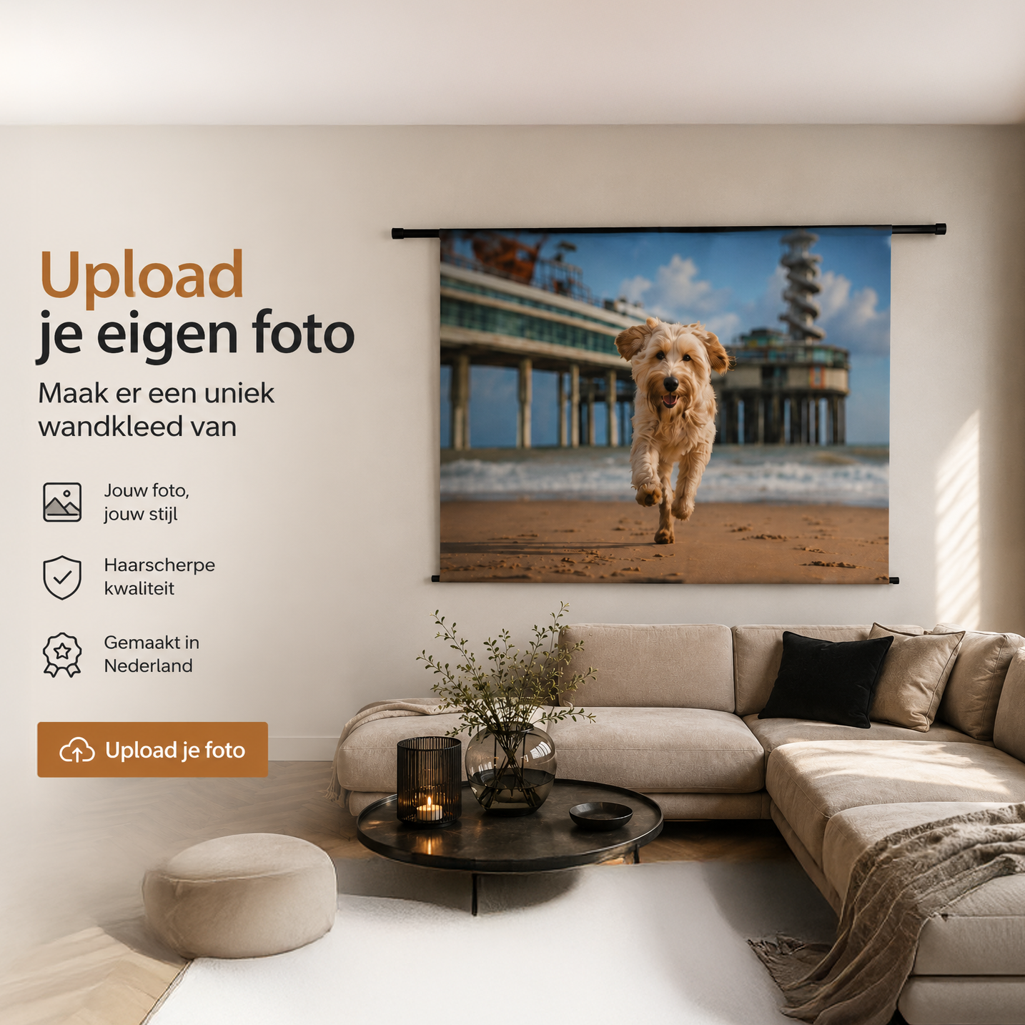 Wanddecoratie met eigen foto