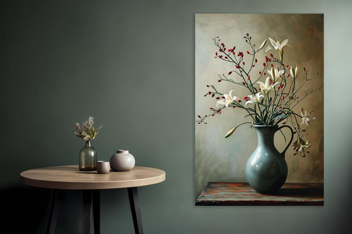 Schilderij met bloemen