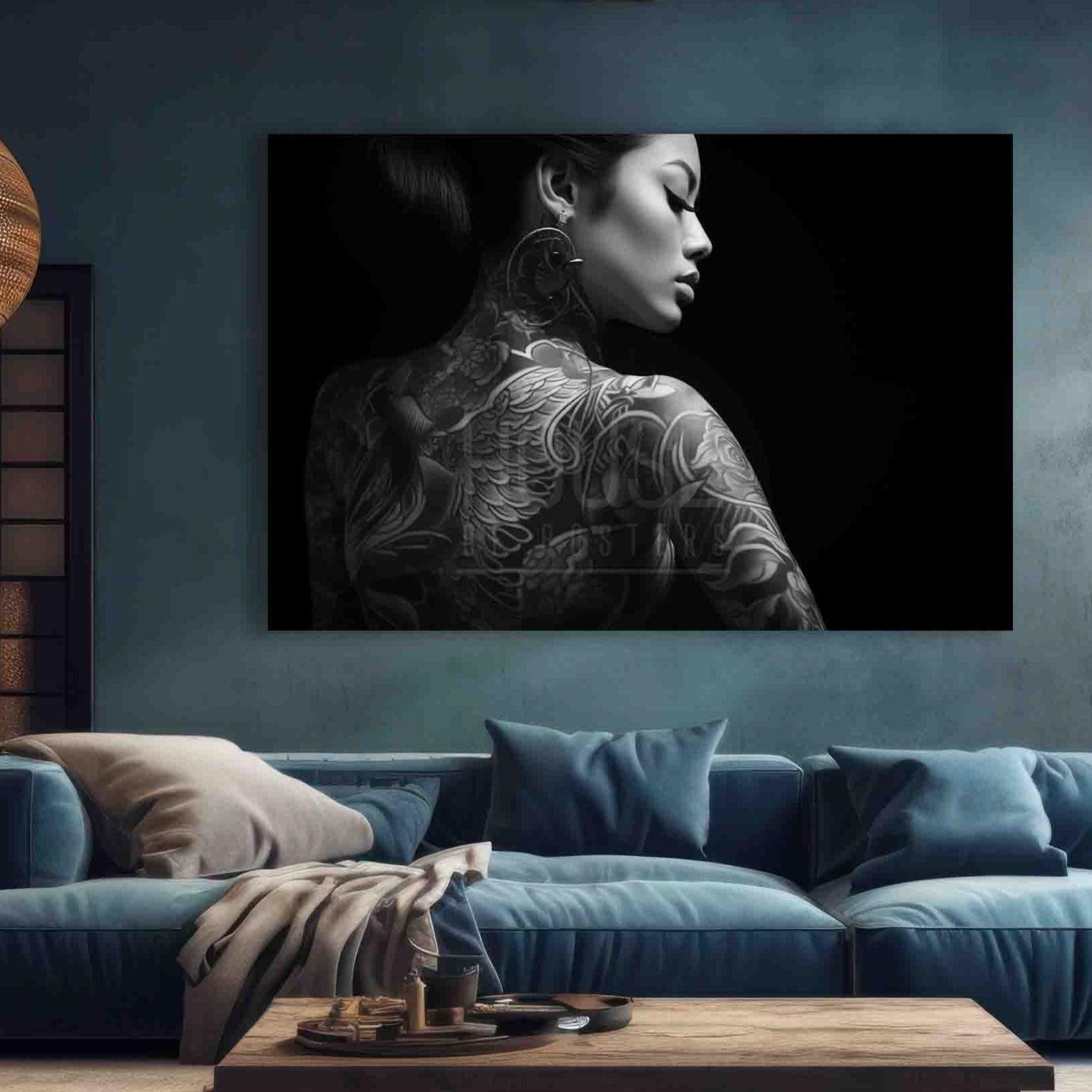 Japanse vrouw met tattoos