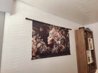 klantfoto wandkleed met vrouw