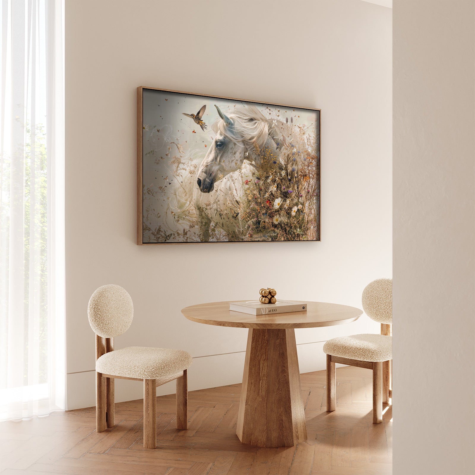 Bloemen paard · Papier