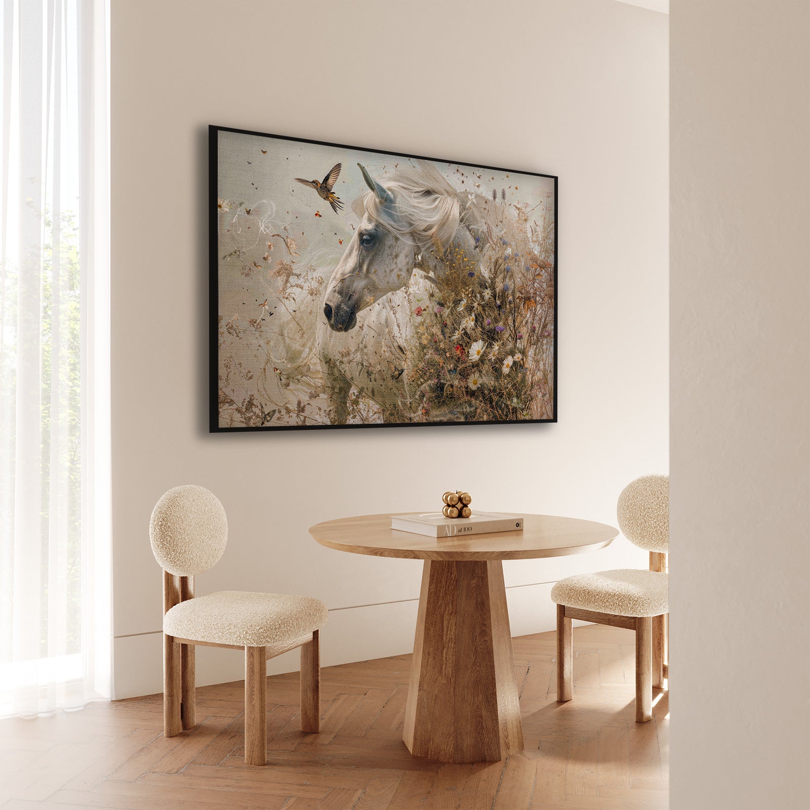 Bloemen paard · Artframe