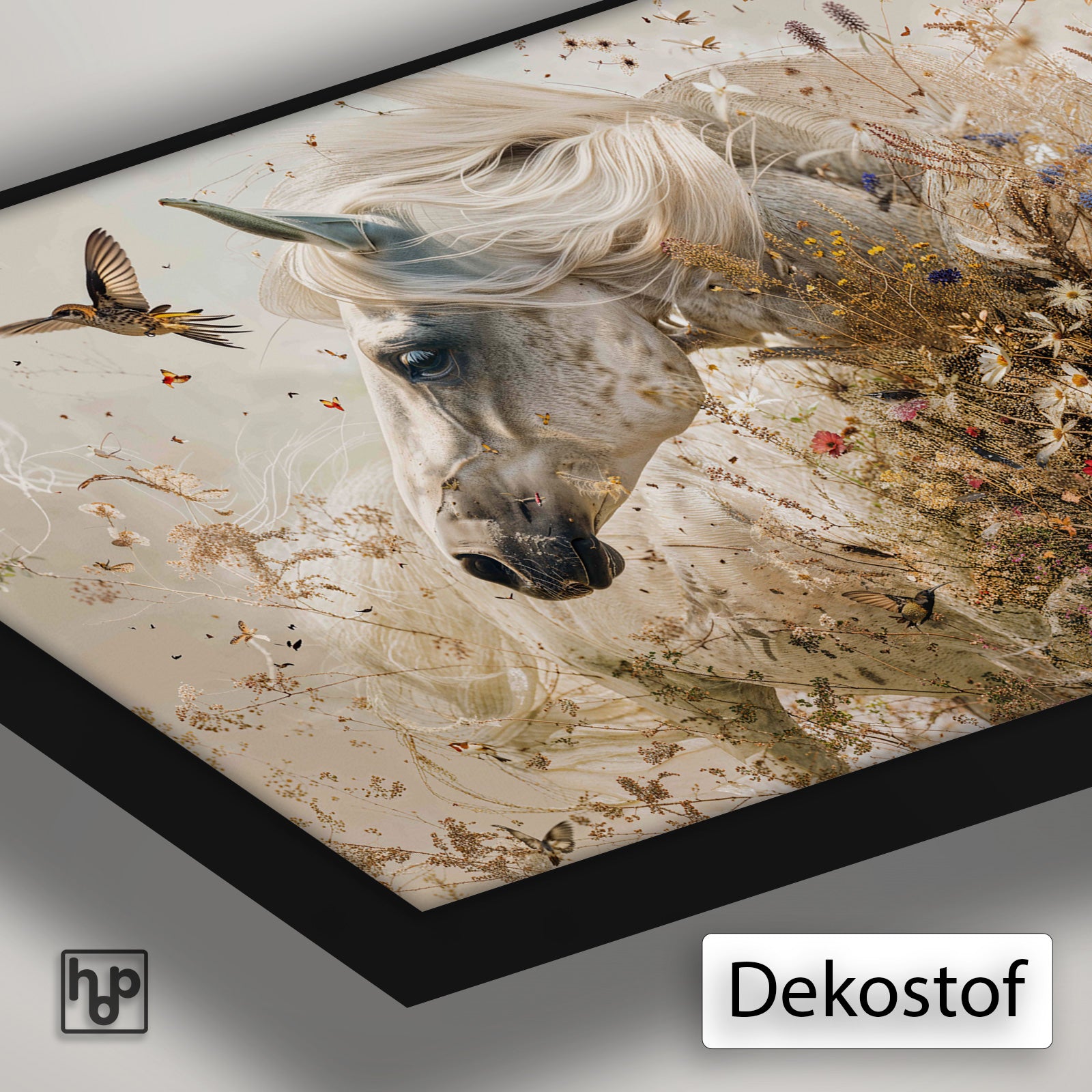 Bloemen paard · Artframe