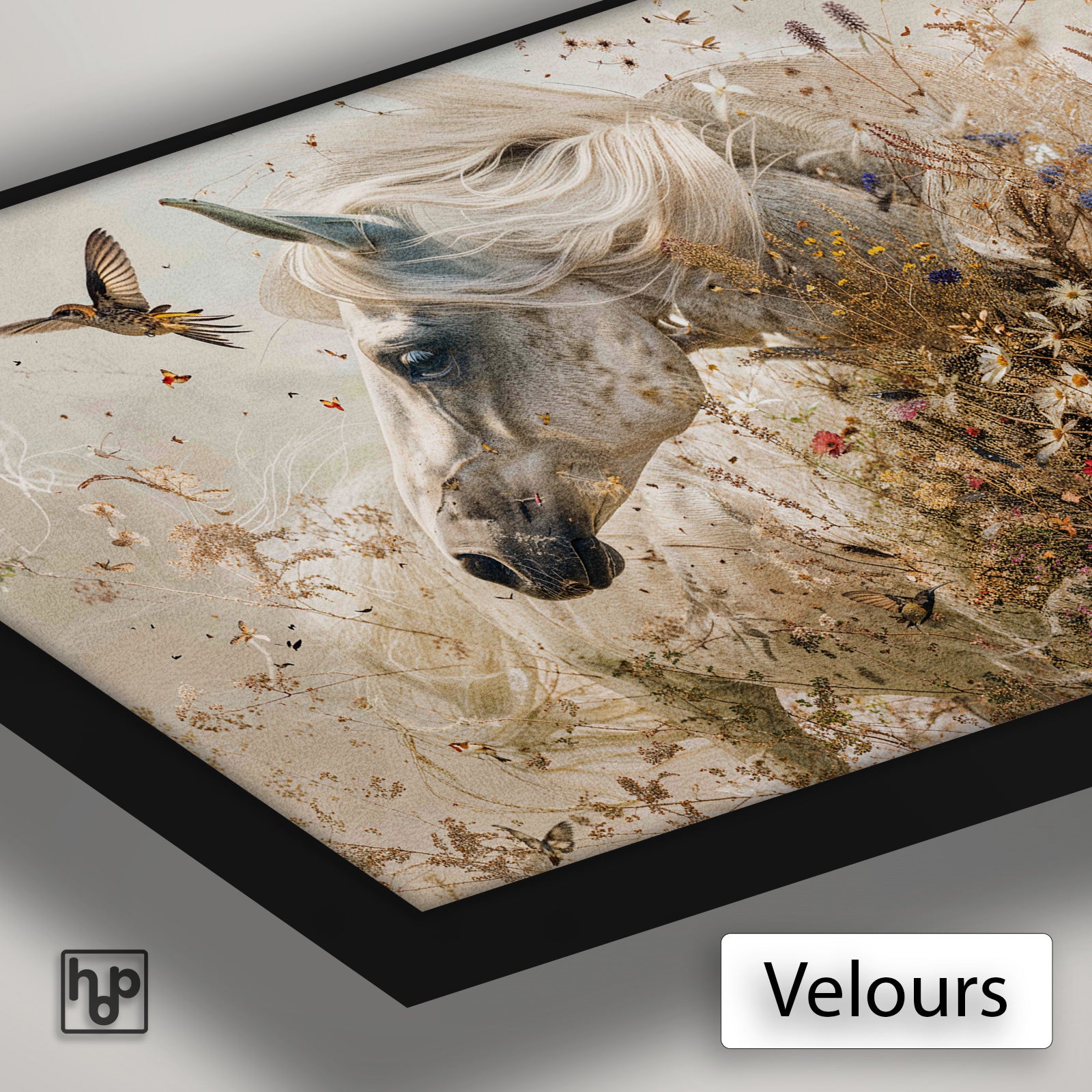 Bloemen paard · Artframe