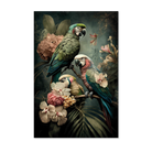 Bloemen Papegaaien 3 wanddecoratie