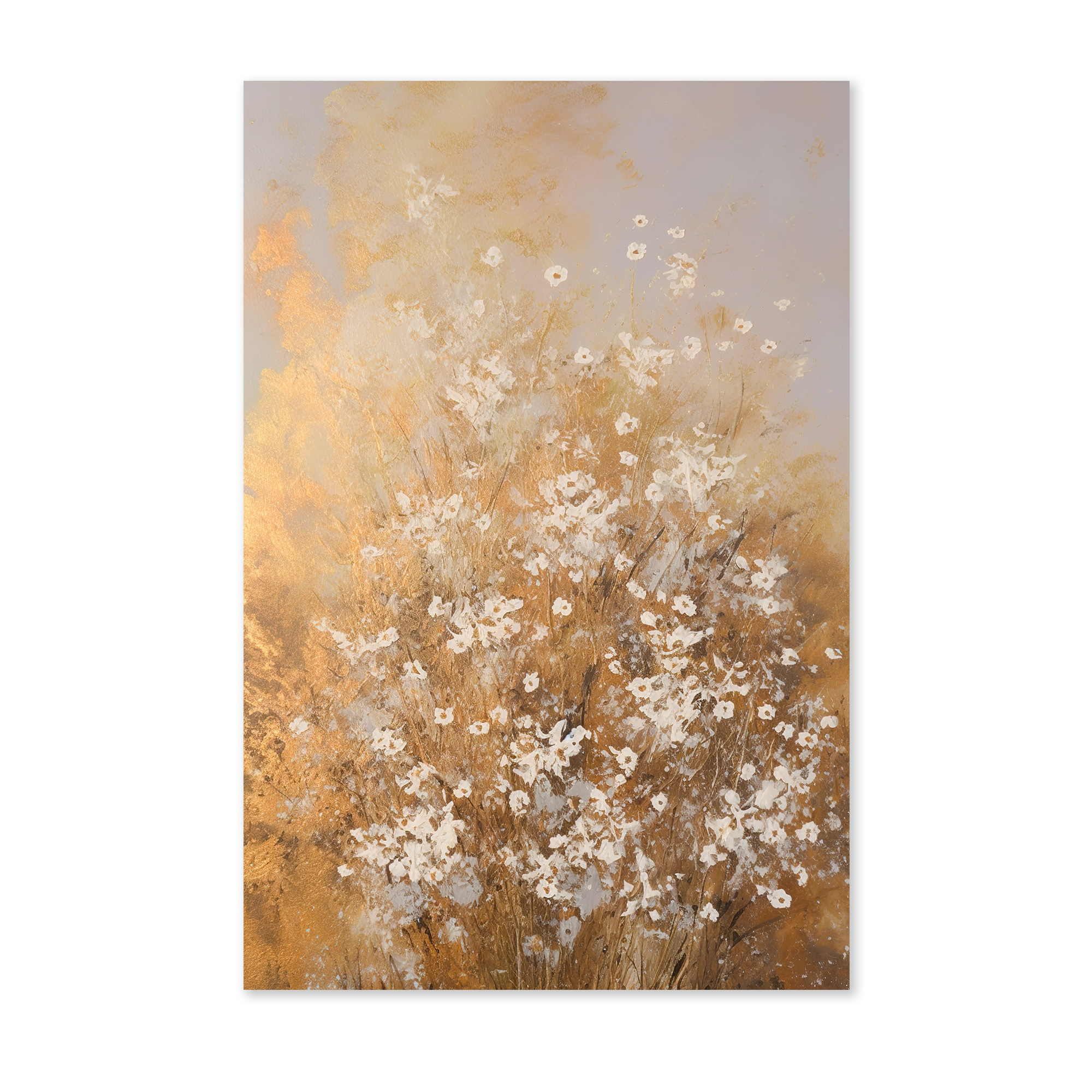 Bloemen spetters 2 wanddecoratie