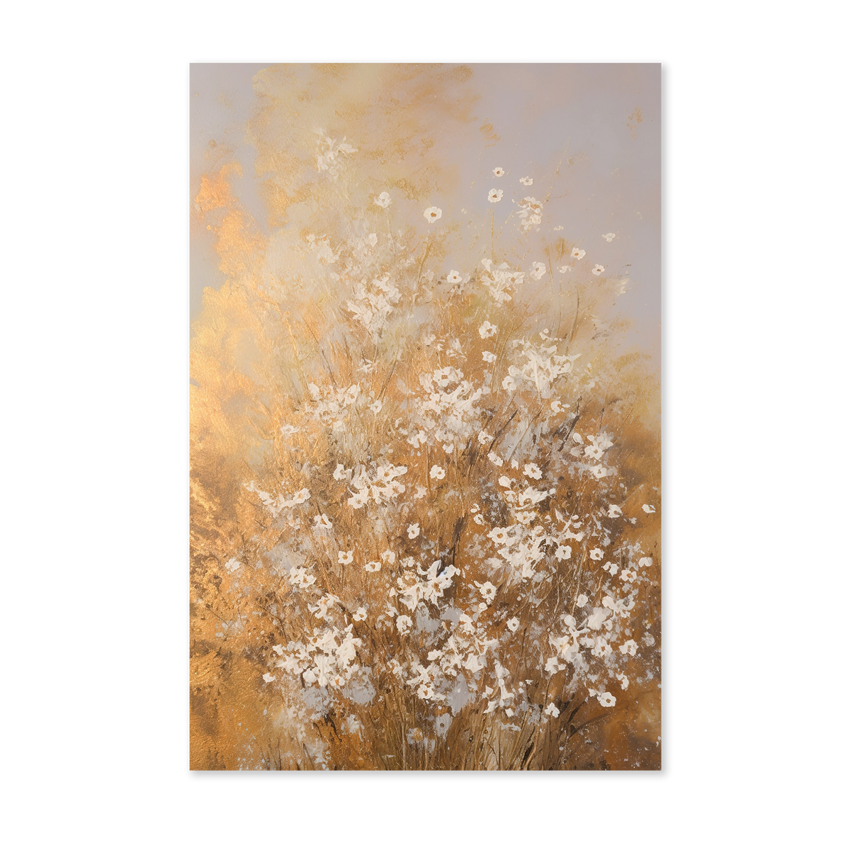 Bloemen spetters 2 wanddecoratie