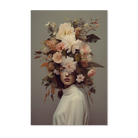Bloemen Vrouw 5 wanddecoratie