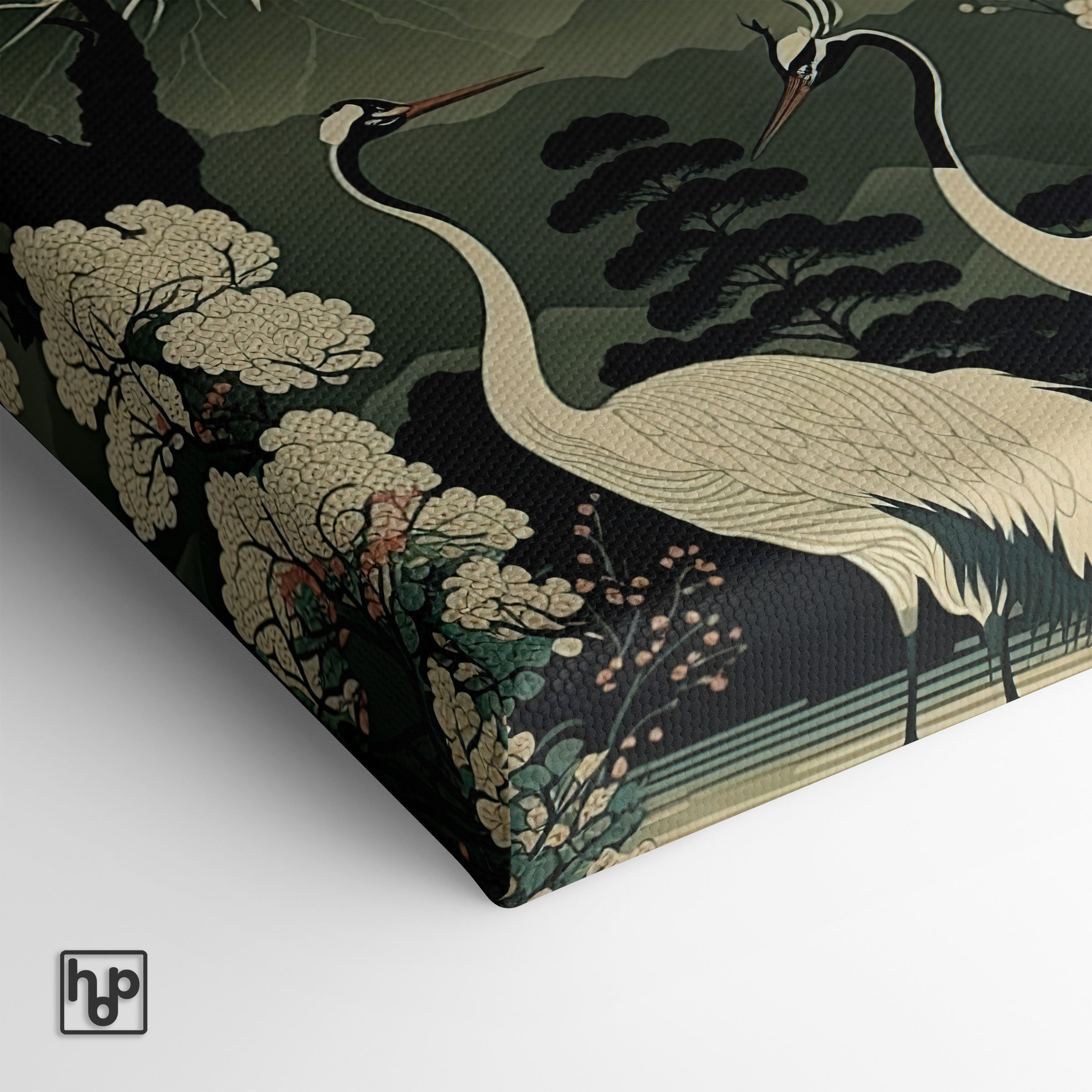 Japanse kraanvogels 4 · Canvas