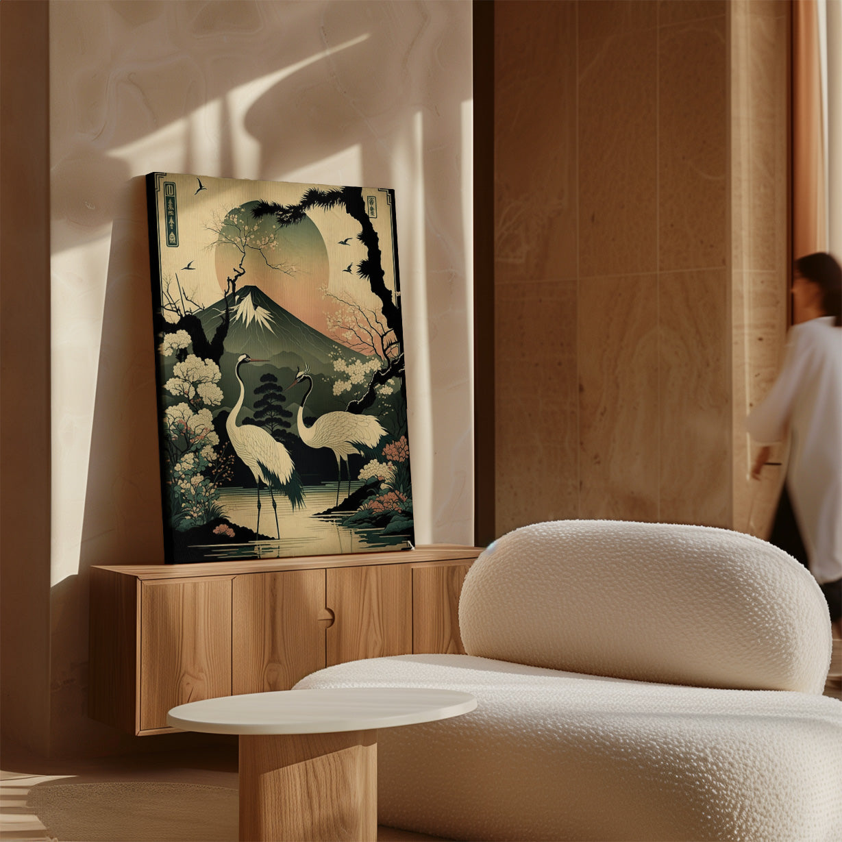 Japanse kraanvogels 4 · Canvas