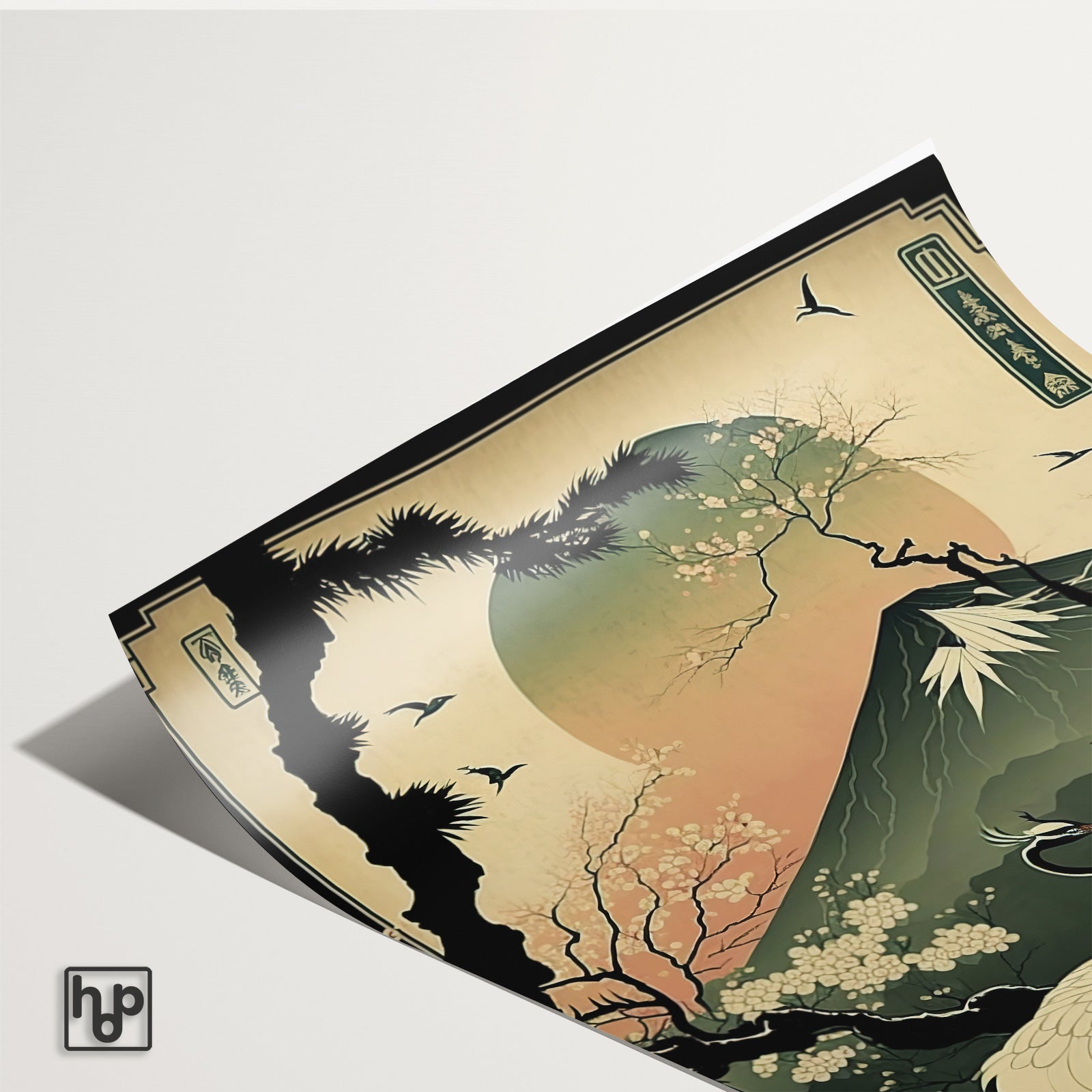 Japanse kraanvogels 4 · Papier