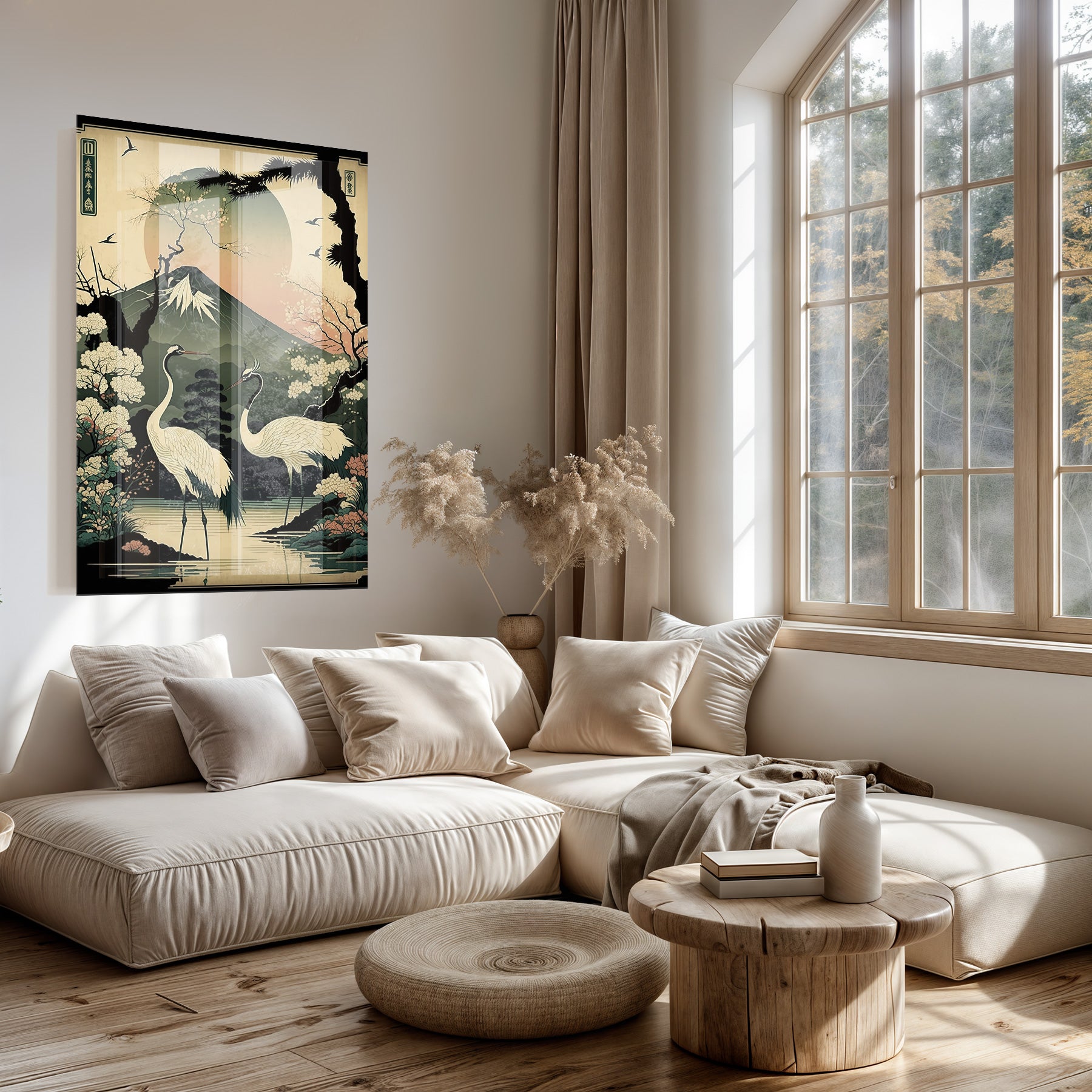 Japanse kraanvogels 4 · Plexiglas